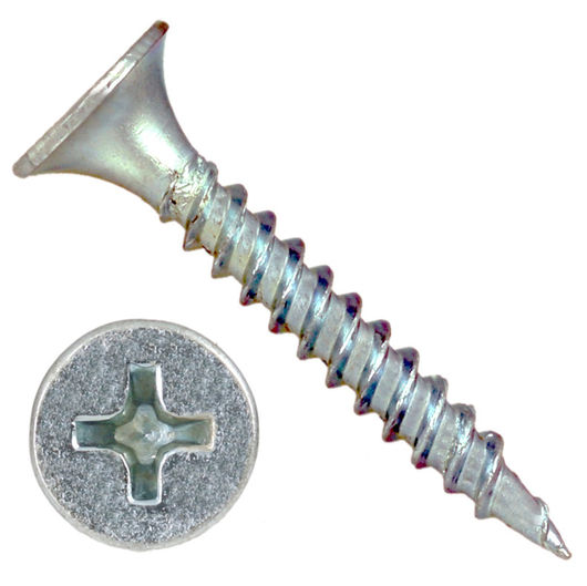 white zinc fine thread drywall screw 